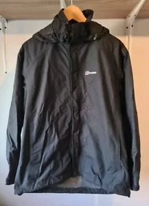 Chaqueta Berghaus AQ2 para mujer talla 14 negra impermeable impermeable abrigo de lluvia con capucha publicación gratuita - Imagen 1 de 13