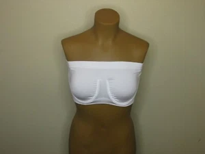 New in Package!! Rhonda Shear Angel Seamless Bandeau Bra * White * - Picture 1 of 4