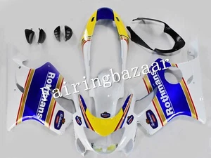 Fit for 1999-2000 CBR600 F4 White Blue Yellow Rothmans ABS Injection Fairing Kit - Bild 1 von 6