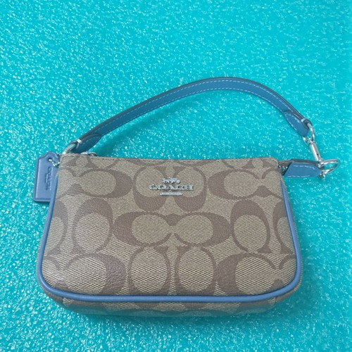 Coach Nolita 15 in tela firma blu C4580 nuovo con etichette