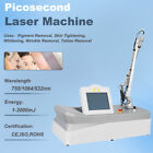 Desktop 532/755/1064nm Picosecond Laser Tattoo Removal Machine Skin Rejuvenation