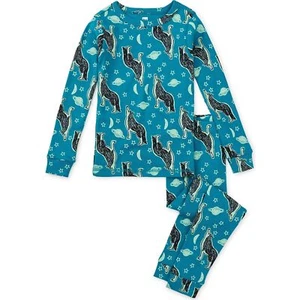 Tea Collection Glow in the Dark Howling Wolf Pajamas, Size 12 - Picture 1 of 5