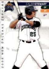 2008 New Orleans Zephyrs Multi-Ad #27 Caleb Stewart Rush Kentucky Baseball Card