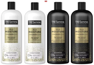 TRESemme Rich Moisture +Hyaluronic 7X Moisture Shampoo &Conditioner 2ea 28oz-4Pk - Picture 1 of 1