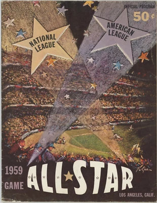 1959 MLB All Star Game OFFICIAL PROGRAM VG/EX Condition UNSCORED Los Angeles - Image 1 of 2
