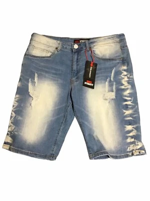 1738 Dynasty Denim Men’s Distressed Shorts Size 34 NWT - Image 1 of 4