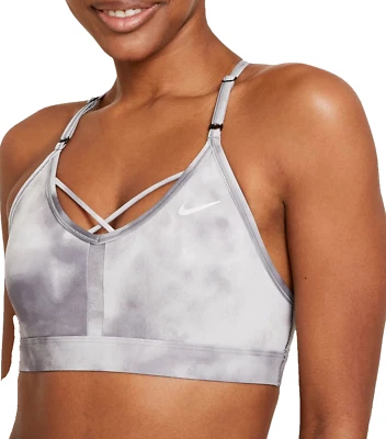 NIKE Dri-FIT Indy Icon Clash Light-Support Padded Printed Sports Bra XS X-Small - Image 1 of 4