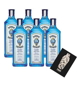 Bombay Sapphire 6er Set Distilled London Dry Gin 6x 0,7L (40% vol) Vapour infus - Bild 1 von 2