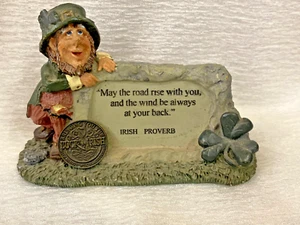 Very unique Vintage Finnian Figurine Great Luck IRISH Stone Blarney Original Art - Picture 1 of 5