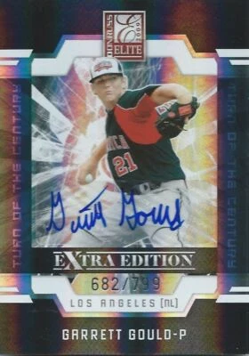 (HCW) 2009 Donruss Elite Extra Edition GARRETT GOULO  #/799 Auto Turn of Century - Image 1 of 2