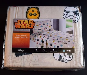New Star Wars Flannel Sheets Twin 3-Piece Set 100% Brushed Cotton Darth Vader - Picture 1 of 3