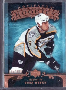 2006/07 SHEA WEBER ARTIFACTS ROOKIE CARD 755/999 