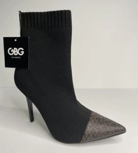 GBG Los Angeles C Cap Logo Bootie Black Pointed Toe Sz 6.5 RIGHT ONLY Amputee - Picture 1 of 10