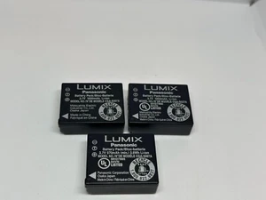 lot of 3 Genuine Panasonic Lumix OEM cga-s007a Battery Pack - Picture 1 of 3