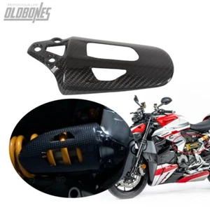 For Ducati Streetfighter V2  21-22  Carbon Fiber Shock Absorber Cover Gloss - Bild 1 von 14
