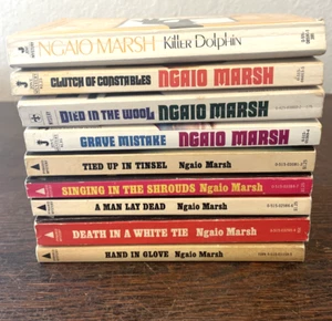Lot of 9 Ngaio Marsh Mystery Paperbacks Vintage - Picture 1 of 11