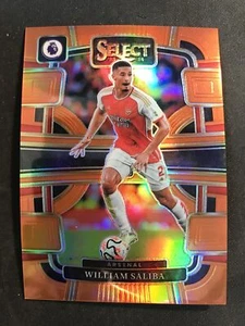 2023-24 Panini Select Premier #10 William Saliba Orange Prizm /75 Arsenal - Foto 1 di 2