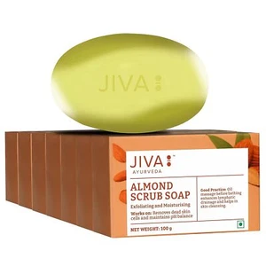 Jiva Mandel Peeling Seife Für Tiefenreinigung 100gm Jedem Pack 7 - Bild 1 von 8
