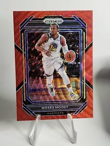 2023 Panini Prizm Moses Moody Red Wave Prizm #103 Golden State Warriors SP - Bild 1 von 2