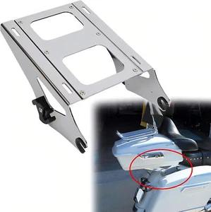 Two Up Luggage Trunk Mount Luggage Rack For Harley Touring Road King Glide 14-25 - Picture 1 of 7