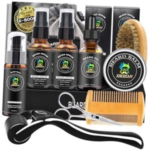 Beard Kit - Includes Beard Wash, Serum (2 Pack), Oil, Balm, Comb, Sweet Orange - Picture 1 of 7