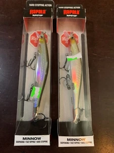 ESCHE DA PESCA Minnow - Houdini - Lotto x2pz Rapala Ripstop RPS12HDI - Foto 1 di 2