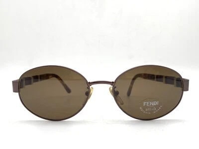 Gafas de sol Fendi SL 7129 H16 de colección originales años 90 Italia nos doradas y bronce Foto 1 de 4