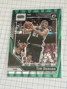 2024-25 Donruss Optic Green Seismic Legends Tim Duncan San Antonio Spurs - Picture 1 of 1