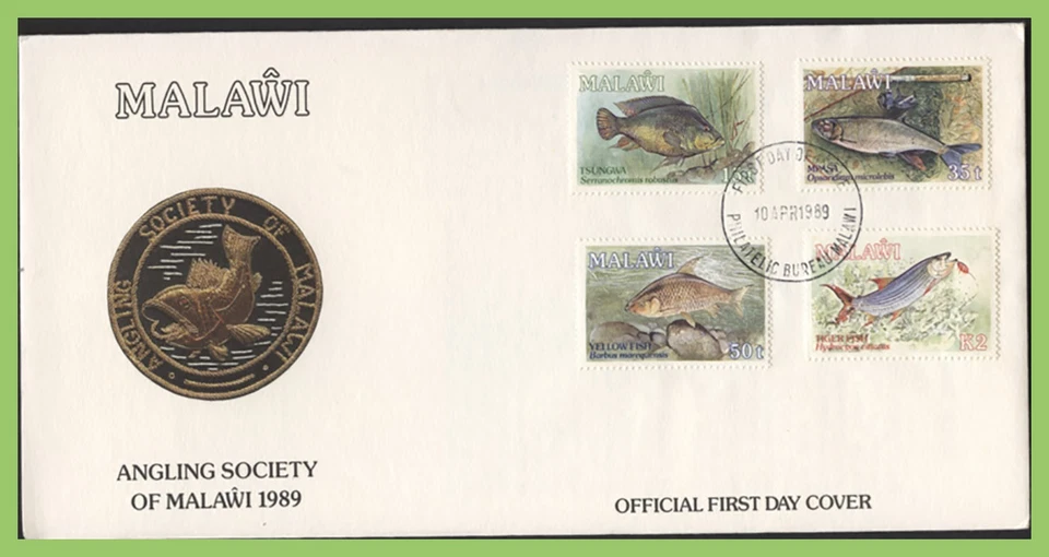 Malawi 1989 Angling Society, Fish set on First Day Cover - Image 1 of 1
