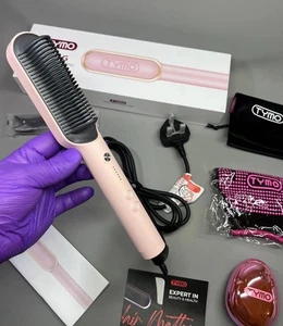 3D Hair Straightener Brush Comb Flat Iron Anti Scald Fast Heating 5 Temp Easy - Picture 1 of 21