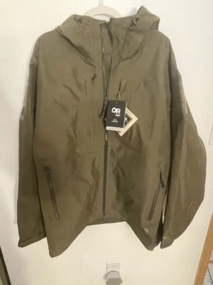 Jaqueta de Montanha Outdoor Research Pro Allies / Masculina, XXLarge, Verde Ranger - Imagem 1 de 4