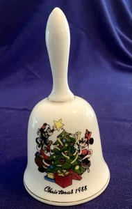 Campanella "The Tree Trimming" Collezione Disney Natale 1988 Topolino Minnie 7179/25K - Foto 1 di 7