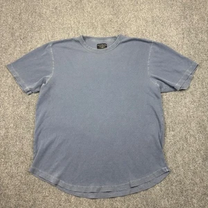 Goodlife Shirt Mens XL Blue Thermal Short Sleeve Slub Knit Cotton Made In USA - Picture 1 of 6