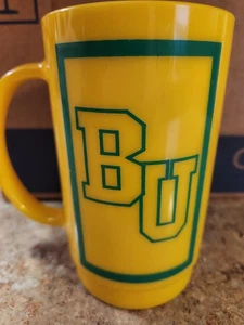 SELTEN 1960-70er Jahre Baylor Bears Fußball Plastikbecher Tasse College Football 6 Zoll - Bild 1 von 2