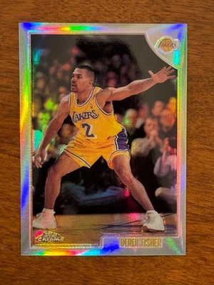 1998-99 Topps cromo Derek Fisher #124 refractor Sp Lakers  Foto 1 de 2