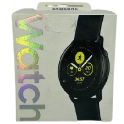 Samsung Galaxy Watch Active Black 40mm Smartwatch HRM Fitness GPS - Image 1 of 4