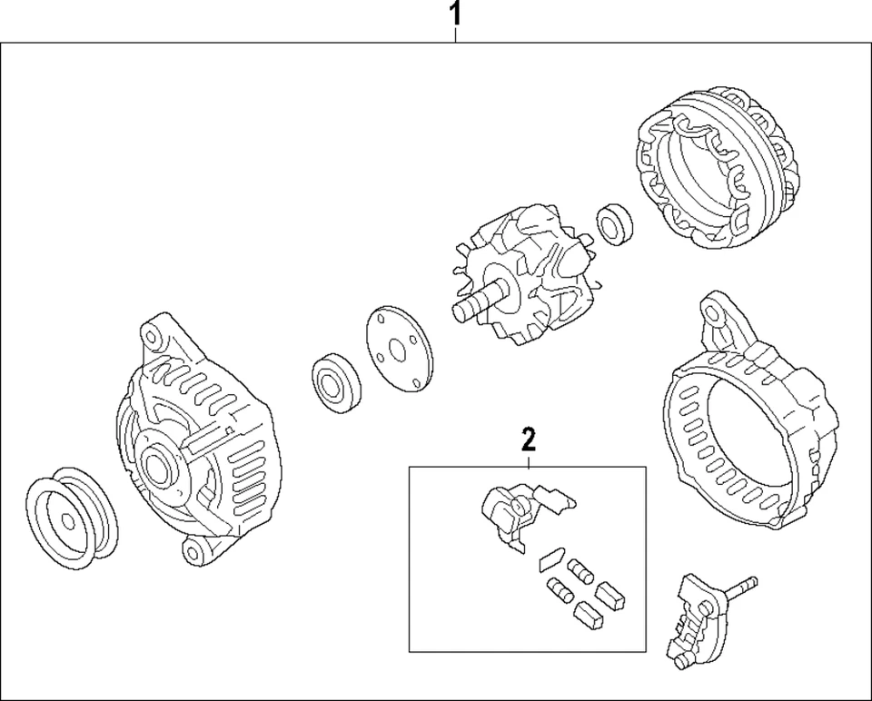 Regulador de voltaje genuino Nissan 23215-3BE1A Foto 1 de 1