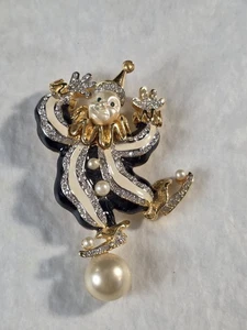 SPILLA SPILLA CLOWN VINTAGE KENNETH JAY LANE. KJL - Foto 1 di 8