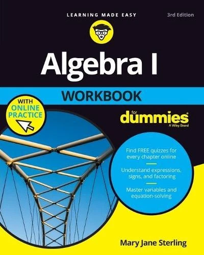 Mary Jane Sterling Algebra I Workbook For Dummies (Paperback) - Image 1 of 1