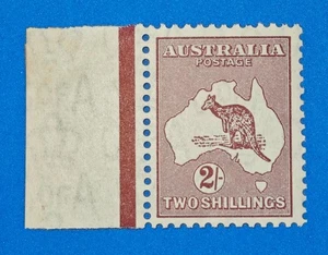 Australia 1945 moroon Kangaroo 2s "CofA Wmk" Unused Rare and High value - Picture 1 of 3
