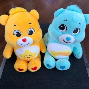 Lot: 2 Care Bears 9″ Unlock the Magic Plush Basic Fun Clean PreOwned Set - Picture 1 of 5
