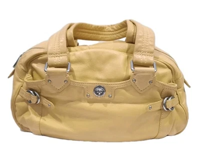 Marc Jacobs  Heidi Turnlock Buttery Yellow Leather Shoulder Slouchy Bag Satchel - Image 1 of 4