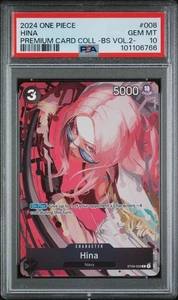 One Piece TCG Premium Card Collection Best Selection Vol 2 Hina PSA 10 Englisch - Bild 1 von 2