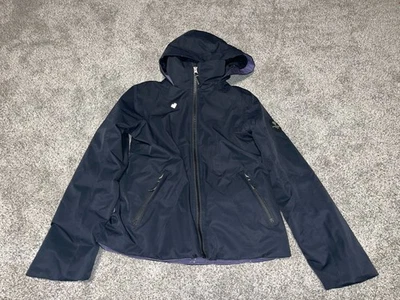 Obermeyer Jacket Girls 10 Black Print Hooded Insulated - Image 1 of 3