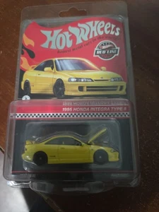 RLC '95 Honda Integra Type R Yellow Acura Hot Wheels Redline Club HWC 2024 1995 - Picture 1 of 2