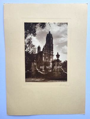 1920'S ANTIQUE PHOTO... CATHEDRAL IN TEDOZOTLAN  by HUGO BREHME MEXICO D.F. - Image 1 of 4