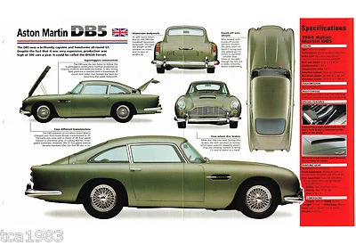 Folleto Aston Martin DB5 1963/1964/1965 DB-5 IMP Foto 1 de 4