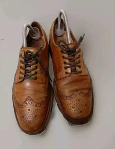 LOAKE 1880 Chester Brown Brogue Shoes. Dainite Soles. Size 8 Good Con - Picture 1 of 14