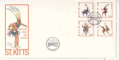 St. Kitts 1988 First Day Cover Carnival Clowns #235-38 Cachet - Image 1 of 2