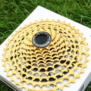 Cycling 11 Speed 11-42T Mountain Bicycle Cassette CNC Bike Freewheel Gold For HG - Photo 1/6